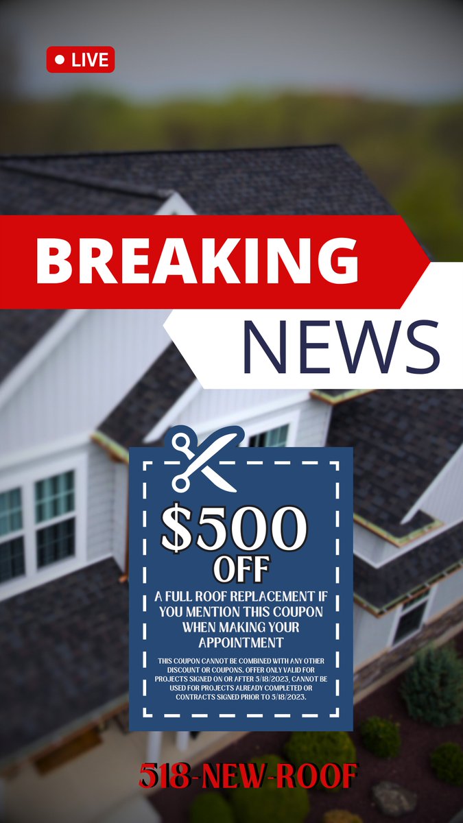 HomeEvolution's tweet image. - FREE Roof Inspections 
- Flexible Schedule 
- Stress free Inspection process 
- Highly trained Roofing Experts 
- Capital Regions #1 Rated Roofing Contractor 
Let us do the hard work for you! 
518-NEW-ROOF 
HomeEvolution.net 
#BreakingNews #roofing #homeevolution #roof