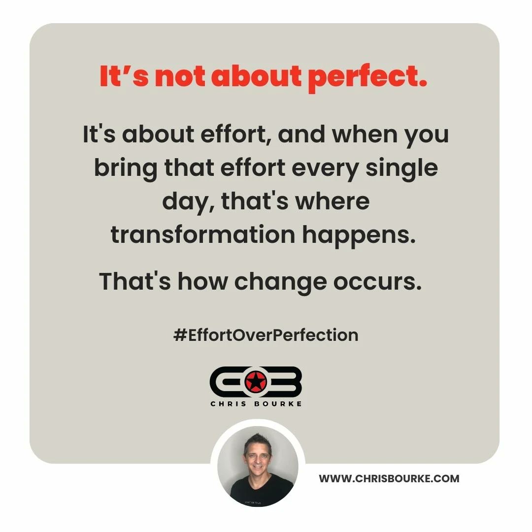 iamChrisBourke's tweet photo. Perfection is a myth, an elusive goal that keeps us unsatisfied and unfulfilled. What truly matters is effort.

And it's through daily, relentless effort that real transformation and change happens. So, let's stop chasing perfection and start embracing effort. Let's keep... https://t.co/76LLGcLD9f