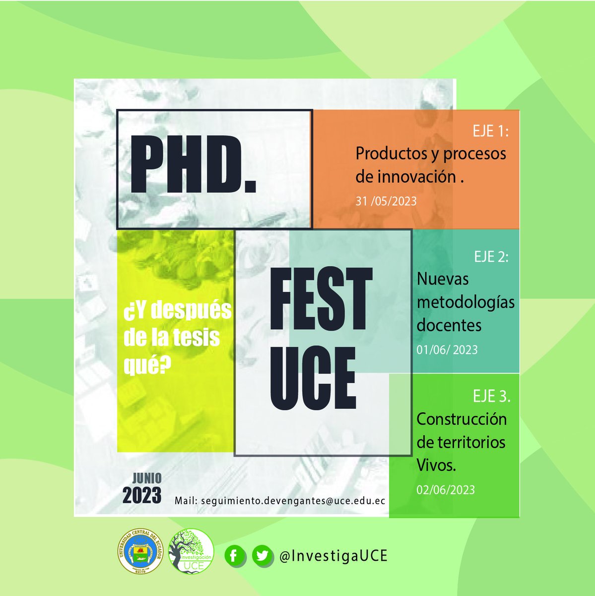 #Doctorados 🤓
📚 ¿Y después de la tesis qué?
🖇️ ¿Qué ejes son de interés en los estudios doctorales?
Luego de un proceso extenso, las y los docentes cosechan frutos en la investigación 🍍🍎
⚠️ ¡Próximamente el PHD FEST! ¿Quieres saber de qué trata?
✅ Conoce las temáticas 👇🏾