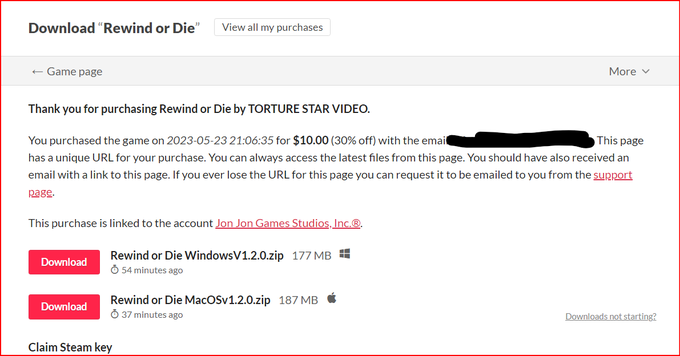 Just copped up @comp3int's Rewind or Die on https://t.co/FGZG4vZ4VJ. Get it now on https://t.co/FGZG4vZ4VJ<a class="tags" target="_blank" title="On Twitter" href="/?out=eyJ0eXAiOiJKV1QiLCJhbGciOiJIUzUxMiJ9.eyJpYXQiOjE3MjY1MDgyODMsImlzcyI6InR3cG9ybnN0YXJzLmNvbSIsIm5iZiI6MTcyNjUwODI4MywiZXhwIjoxNzU4MDQ0MjgzLCJyZWRpcmVjdF91cmwiOiJodHRwczovL3R3aXR0ZXIuY29tL2NvbXAzaW50In0.3CuSqrL0Gf84_5Ns8e8542UucNnt_DXp1rXR4028BkjZkMM9LHPrvwKB86-IGFlcEMis-zt0fF7m5CrV5Lfo_Q">@comp3int</a><a href="/tag/gamedev"class="tags"><span>#gamedev</span></a>