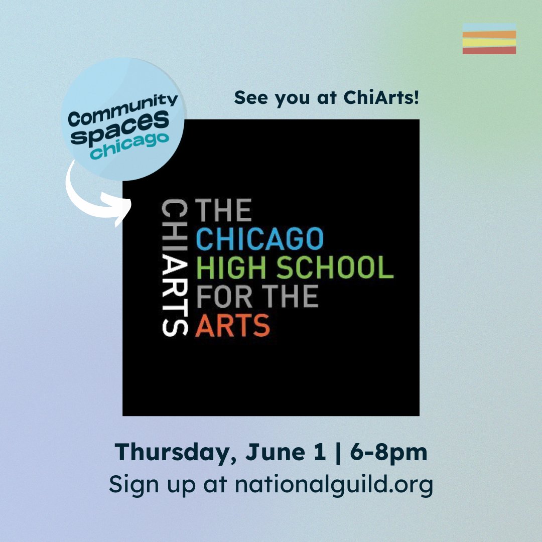 🗓 Happening next week! Be sure to join us at our upcoming Community Space at <a href="/chiartshs/">ChiArts</a> Thursday, June 1! Sign up today:   nationalguild.org/events/communi…