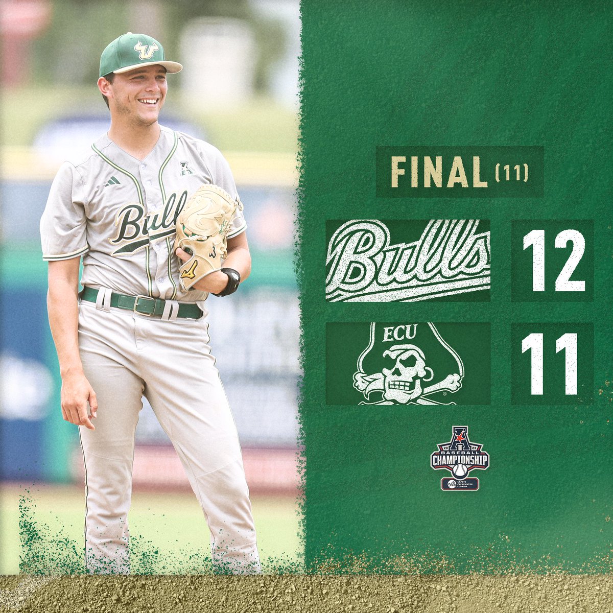 USFBaseball's tweet photo. BULLIEVE!

#HornsUp 🤘 #CarryTheBoat https://t.co/tqDicw4jEW