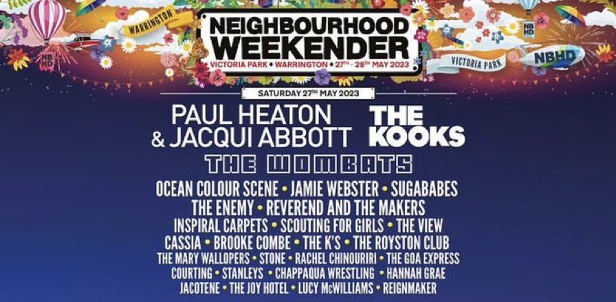 Neighbourhood Weekender, Warrington, UK, May 27-28, 2023