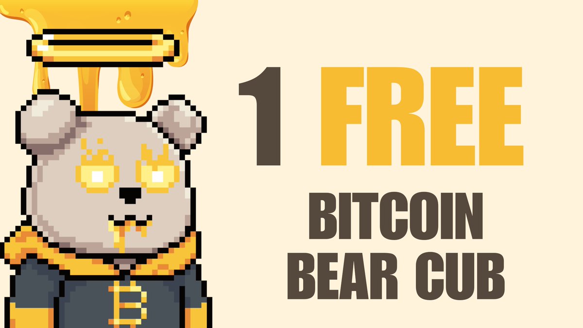 Who wants a FREE Bitcoin Bear Cub? 🐻

Requirements:
🍯 Follow @BitcoinBearsOrd & @drillatrades & @poohbtc 
🍯 Like & Retweet
🍯 Tag 3 bear frens below and tell them to join the den.

#Bitcoin #Ordinals #NFTGiveaway