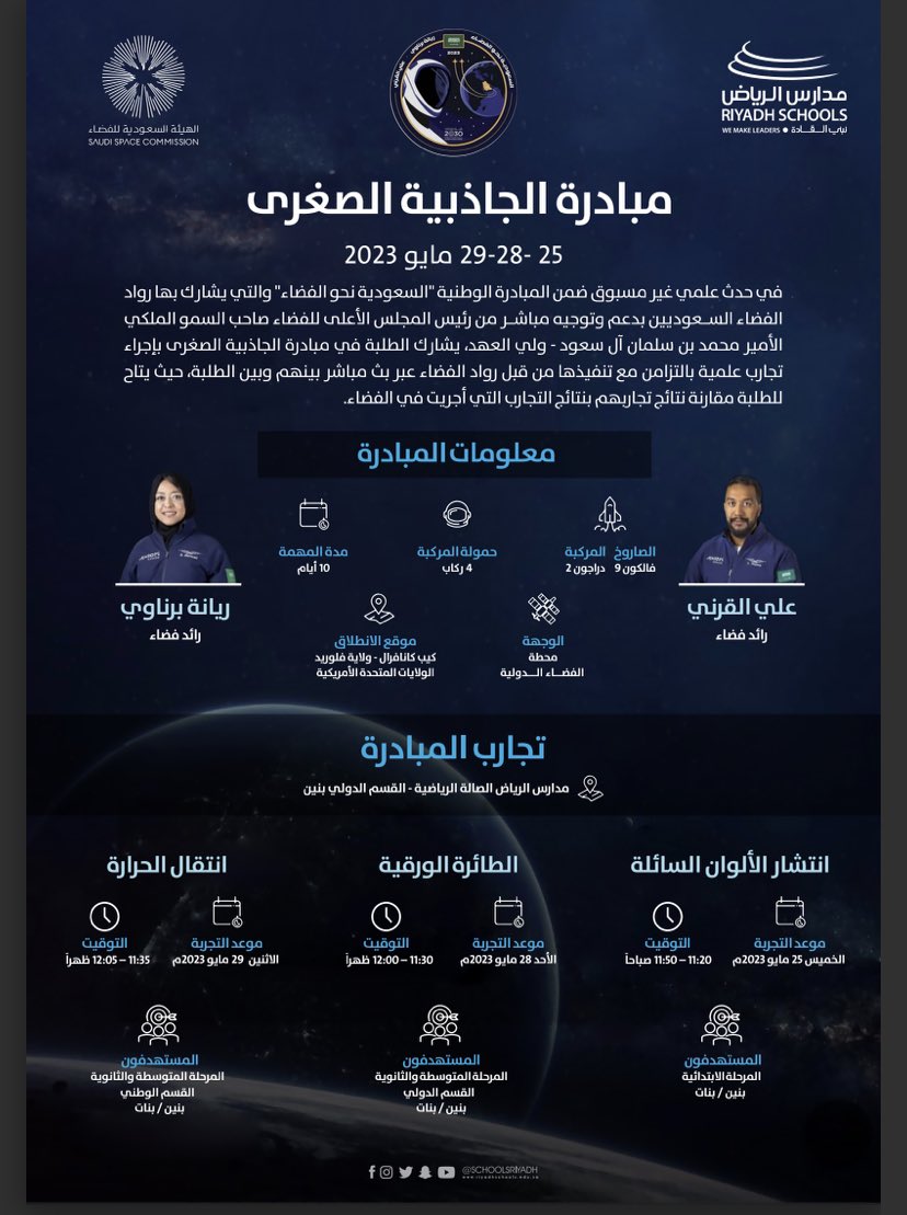 5eer's tweet photo. فخورة وسعيدة بترشيح عبدالله ولدي للمشاركة في المبادرة الوطنية ( السعودية نحو الفضاء)  للمرحلة الابتدائية 25/5/2023 https://t.co/usdRsQs586