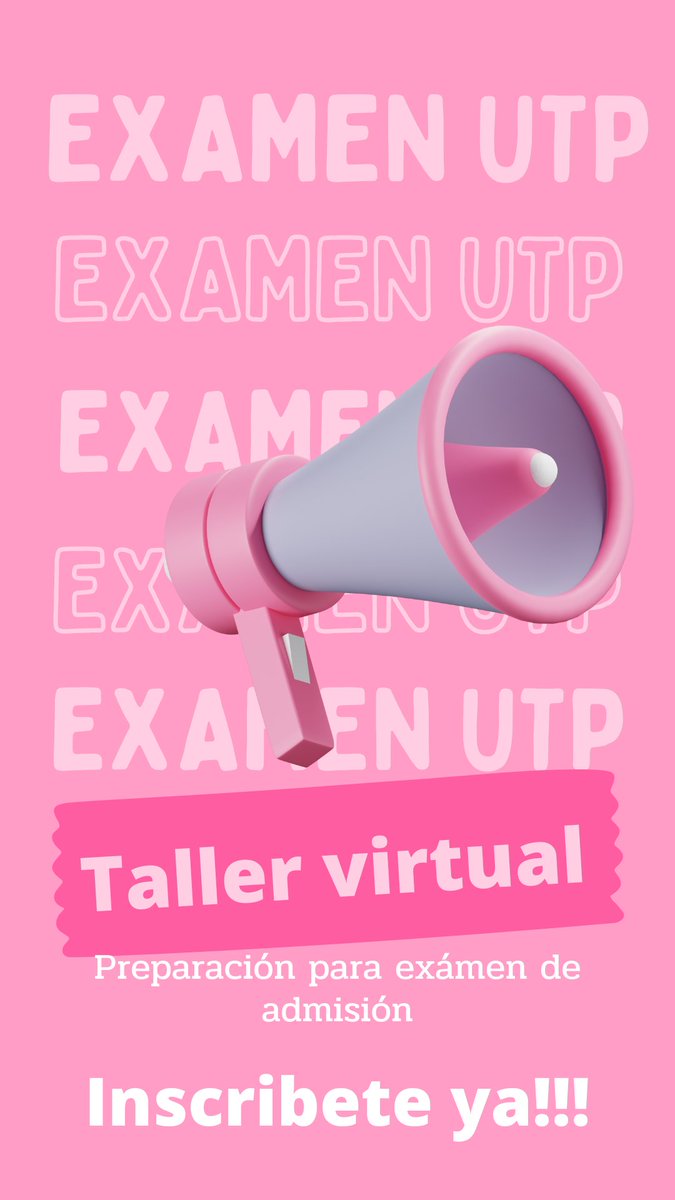 #sabiasque el próximo 24 de junio tendremos taller de preparación para el examen de ingreso a la #utp #panama