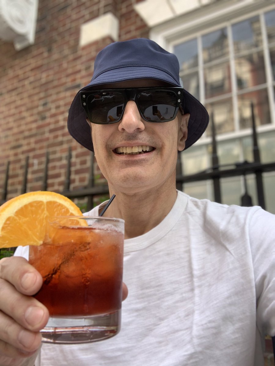 A Negroni in the afternoon in the neighborhood ! #guiltypleasure