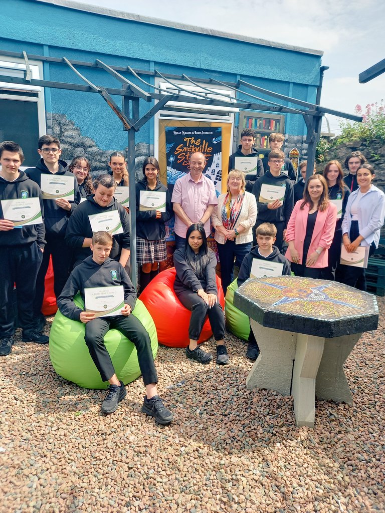 siobhanartlynch's tweet photo. @FingalCC @ddletb @MartinaDonnell6 @PdstTy TY23 were delighted to welcome Swords Educate Together 3rd class to our new reading space to celebrate the end of their #ReadingtoLearn reading initative with a visit from author @AlNolan @fingallibraries @FightingWordsIE @imagedepot73 https://t.co/v7KilQteJ1