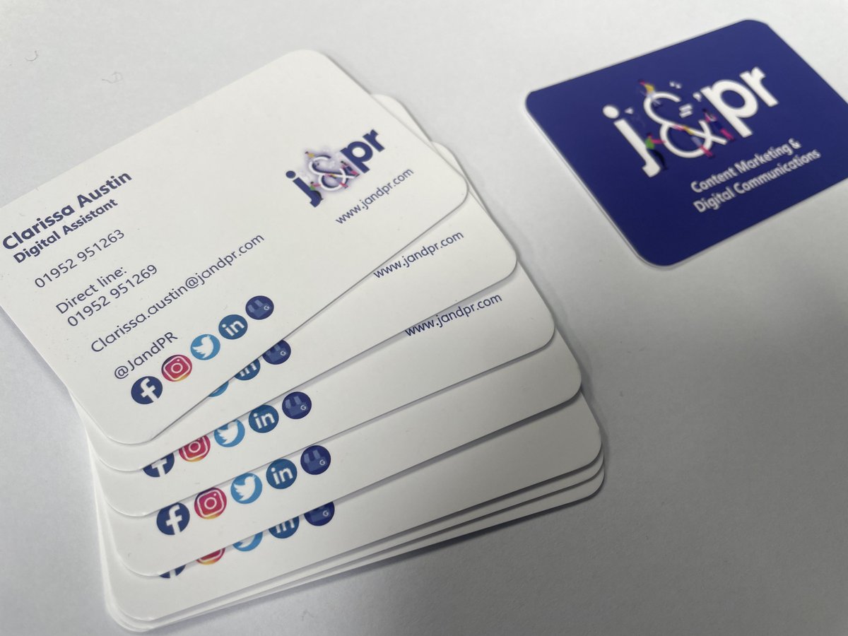 Cyclone_Signs's tweet image. Here are some recent double sided business cards we printed and supplied to @JandPR!

#cyclonesigns #jandpr #printing #businesscards #signage #signandprint #Telford #shrewsbury #shropshire