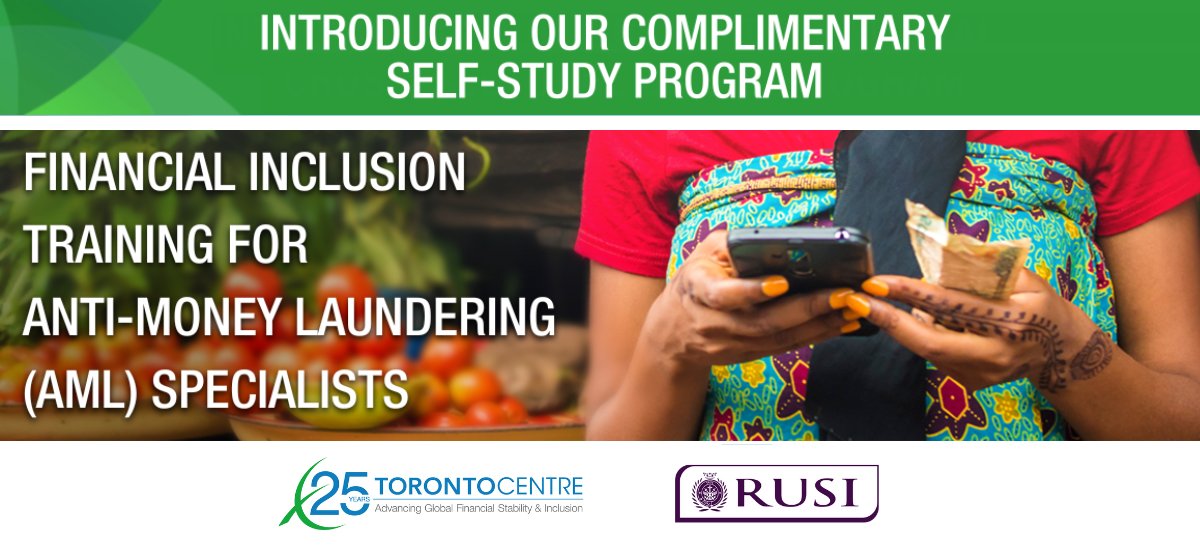 Introducing our financial inclusion training for anti-money laundering specialists, in partnership with @RUSI_org!

This is a complimentary self-study program that participants can complete on their own time.

Learn more: ow.ly/zYGu50OuWai
