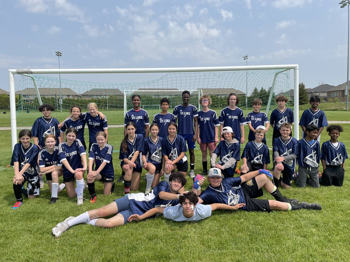 Proud of our @Lukes_Lightning intermediate soccer team! 

Well done today everybody 😊 ⚽️ 

#wcdsbAWESOME