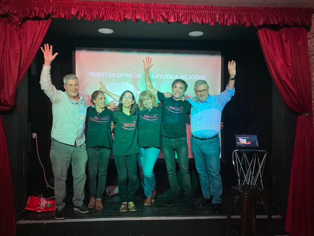 UccUnizar's tweet photo. Gracias a l@s @RISArchers @unizar que hoy han participado con sus monólogos en el @pintofscienceES, tanto en Zgz:
Pep Gisbert, Blanca Medrano, Fernando Pueyo, Pilar López, @m_horno y @mayoral, como en Huesca: @pitimanero y LuisVCasaló. https://t.co/6wqWo1TeQI