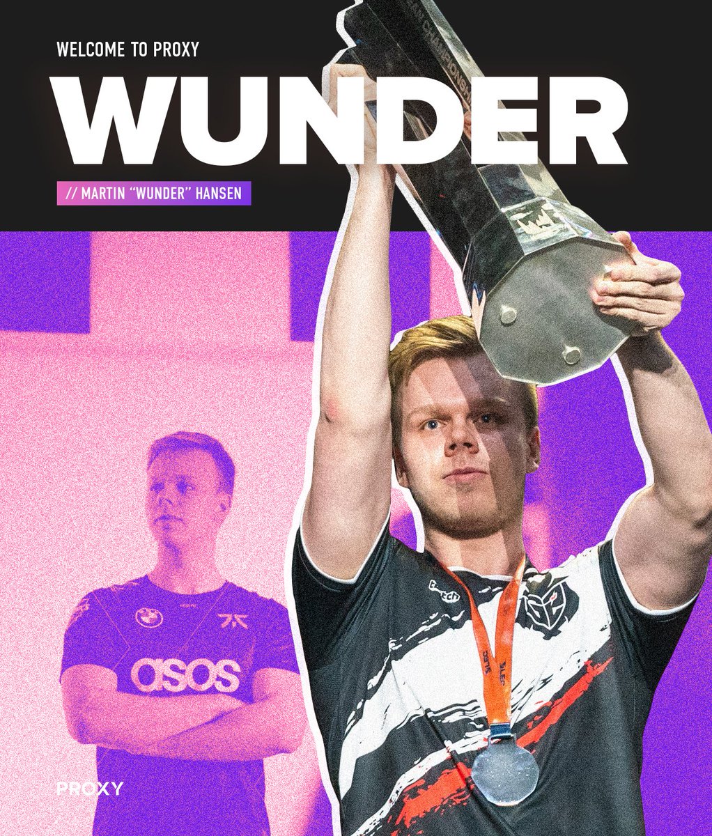 Welcome <a href="/wunderlol/">Martin Hansen</a> to the Proxy family! Excited to have you 🥳

⬇️ Socials⬇️
🎮: twitch.tv/wunderlol
📷: instagram.com/wunderlol