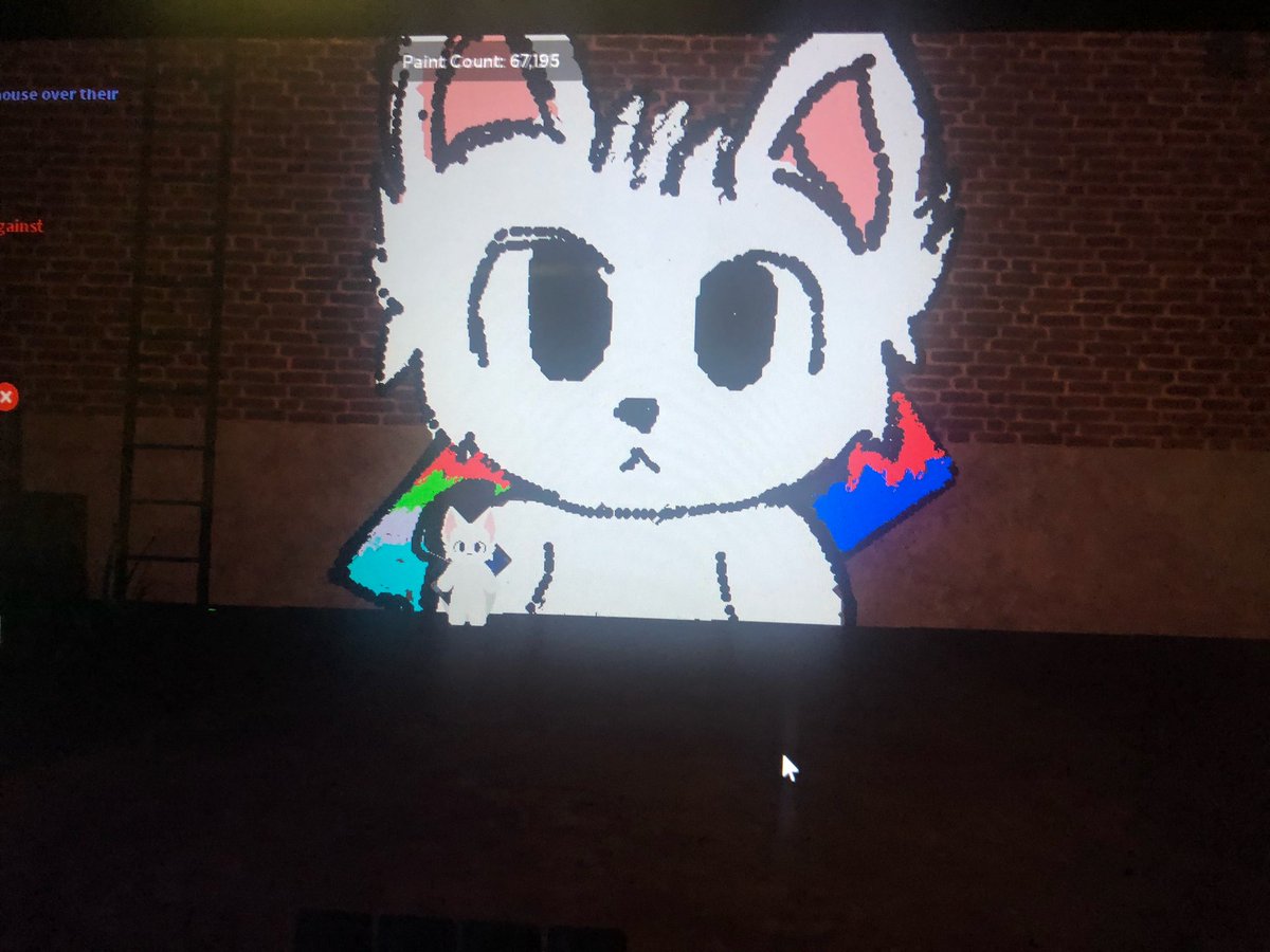 ZenOfFlippy's tweet photo. My friend was playing spray paint and another Player drew his avatar #roblox @Roblox https://t.co/zMiihBRD3T