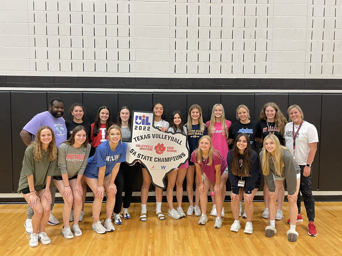 A BIG thank you to <a href="/waterboy_tx/">Waterboy Graphics</a> &amp; <a href="/BSNSPORTS/">BSN SPORTS</a> for our state championship sign!  We can’t wait to display this at CHHS!  ❤️🐾🏐