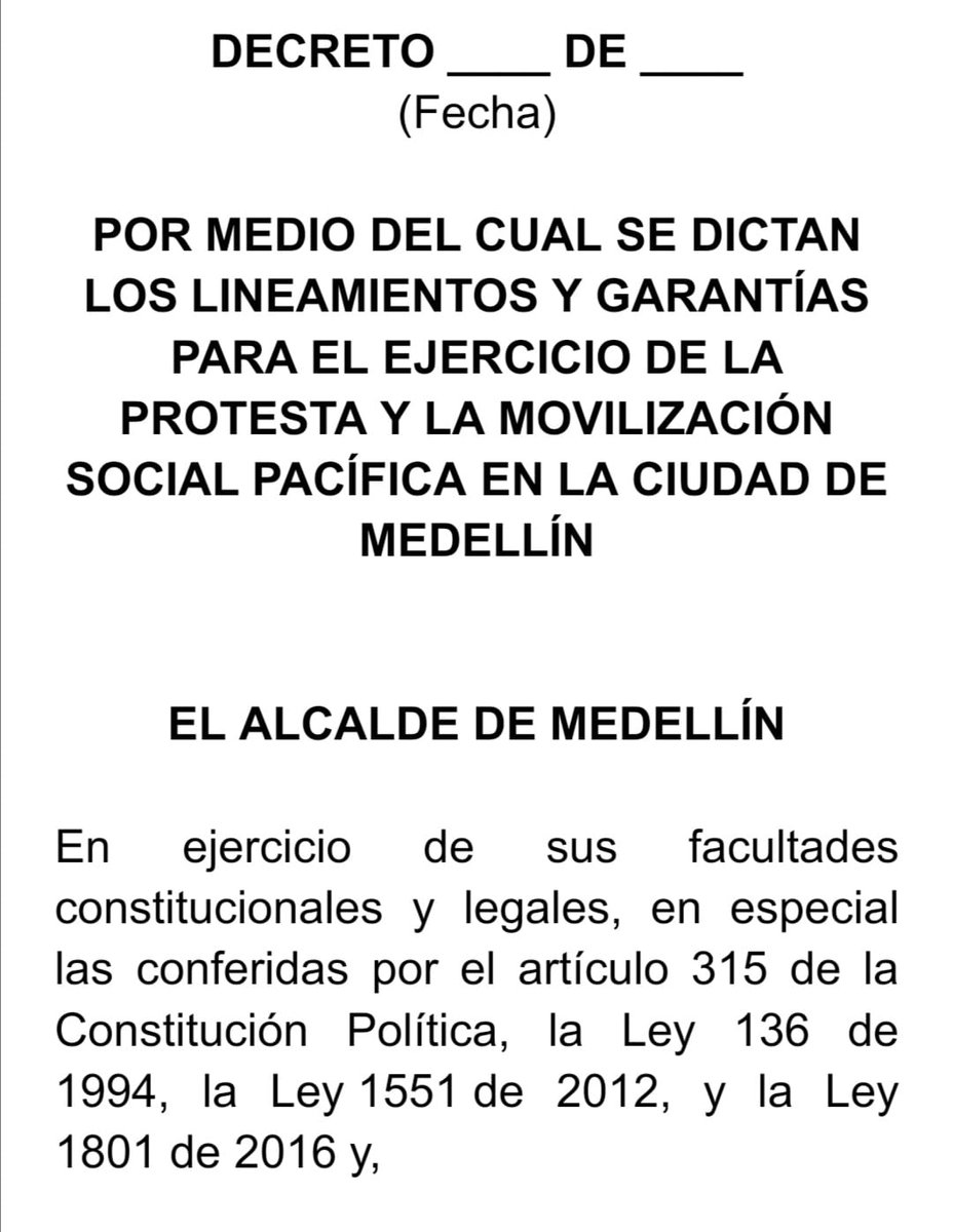 Mesavictimasant's tweet photo. Hacemos un llamado a la nueva Secretaria de la No-Violencia en Medellín, @CaroSalda25 , para que apoye e impulse la firma del protocolo de los lineamientos y garantías para el ejercicio de la protesta y la movilización social pacífica en #Medellín
#ProtocoloProtestaYA https://t.co/D69VVSatej