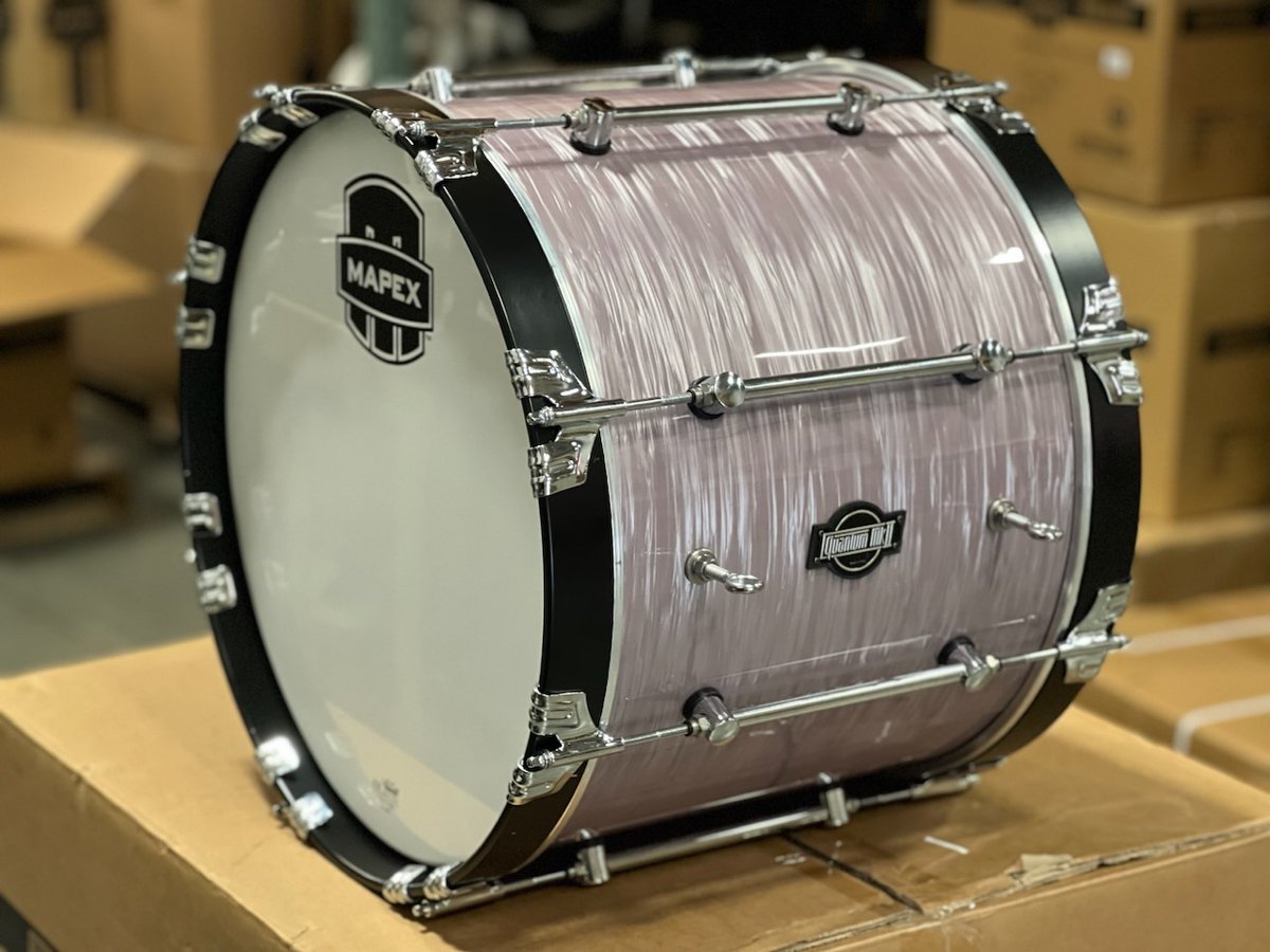 These Platinum Shale drums will be headed to Heid Music Co in Wisconsin for the University of Wisconsin Madison! Learn more about our Drums on Demand program at quantummarching.com/mapex-on-deman…