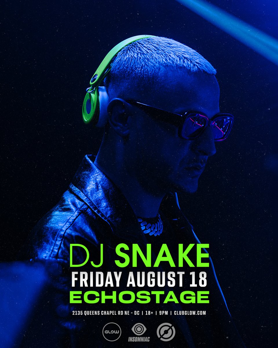echostage's tweet image. DC: Are you ready for the return of @djsnake ⁉️🔊Don’t miss him at #Echostage on Friday, August 18th 💚Tickets on this Thursday, May 25th @ 10am! → tix.echostage.com/SNAKE-DC