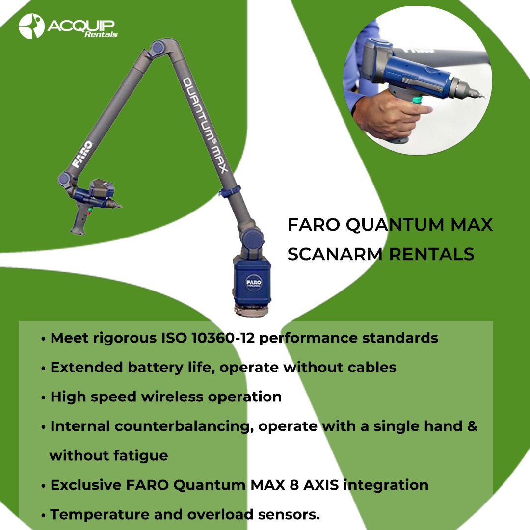 ACQUIP's tweet image. Faro Arm Rentals. Request a quote: zurl.co/FdYK or contact us directly:

(305) 538-7101

#3dInspection #3dCAD #CADdesigner #metrologyengineer #qualitymanager #qualityassurance 
#automotiveengineer #manufacturingengineer #qualityengineer #FAROArm