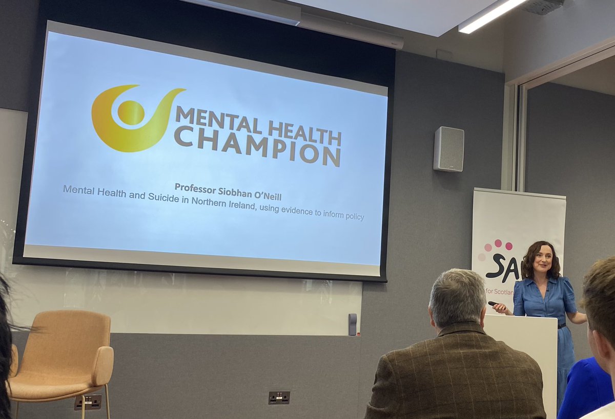Rose_Fitzp's tweet image. Hearing now from Prof Siobhan O’Neill University of Ulster about suicide in Northern Ireland, the long-term impacts and trauma arising from The Troubles, and the increase in poor mental health among young people in NI today.
#SuicidePrevention
#CreatingHopeTogether
