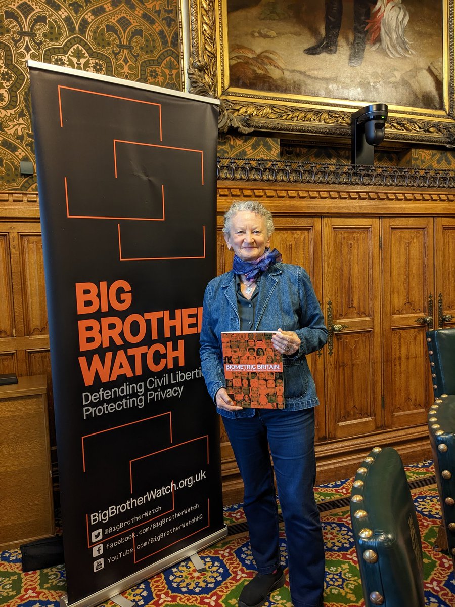 Waiting to start the @BigBrotherWatch meeting on #FacialRecognition which is being used a lot, without supervision. We are losing our liberty, law by law.