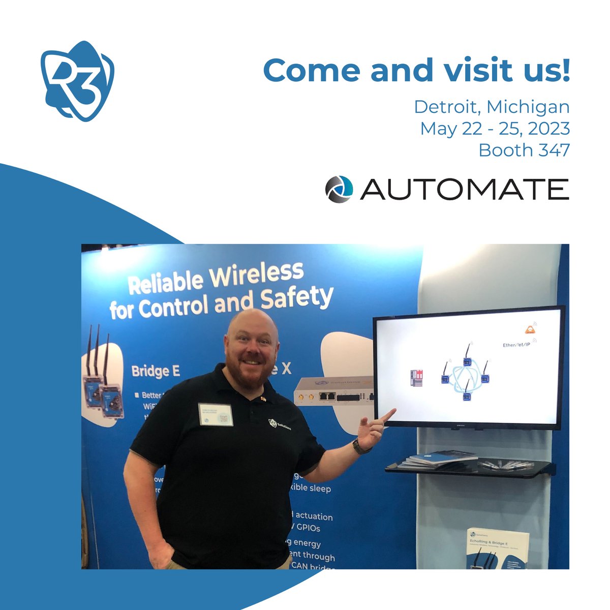 The second day of <a href="/AutomateShow/">Automate Show</a> in Detroit, Michigan, has started &amp; we are excited. If you are at the show looking for the right technology to take your business wireless, be sure to visit our joint booth, Booth 347, with <a href="/IDCcorporation/">IDC Corporation</a>. #automate2023 #industrialwireless #urllc