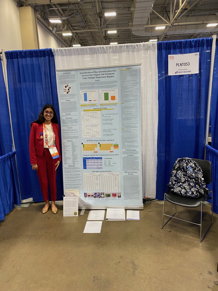 MCSDFlorida's tweet photo. 🔬STEM SUPERSTAR🔬

Congratulations to @MartinCountyHi1's Nira Goyal, who took 2nd place in the Plant Category at the @Regeneron International Science and Engineering Fair (ISEF) in Dallas, TX, last week!
Congratulations, Nira! We are so proud of you!

#ALLINMartin👊 https://t.co/GqONNwaxAn