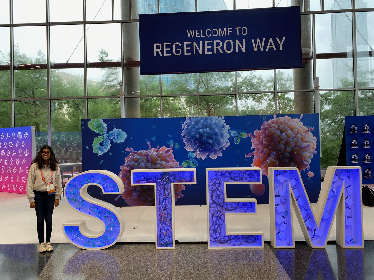 MCSDFlorida's tweet photo. 🔬STEM SUPERSTAR🔬

Congratulations to @MartinCountyHi1's Nira Goyal, who took 2nd place in the Plant Category at the @Regeneron International Science and Engineering Fair (ISEF) in Dallas, TX, last week!
Congratulations, Nira! We are so proud of you!

#ALLINMartin👊 https://t.co/GqONNwaxAn