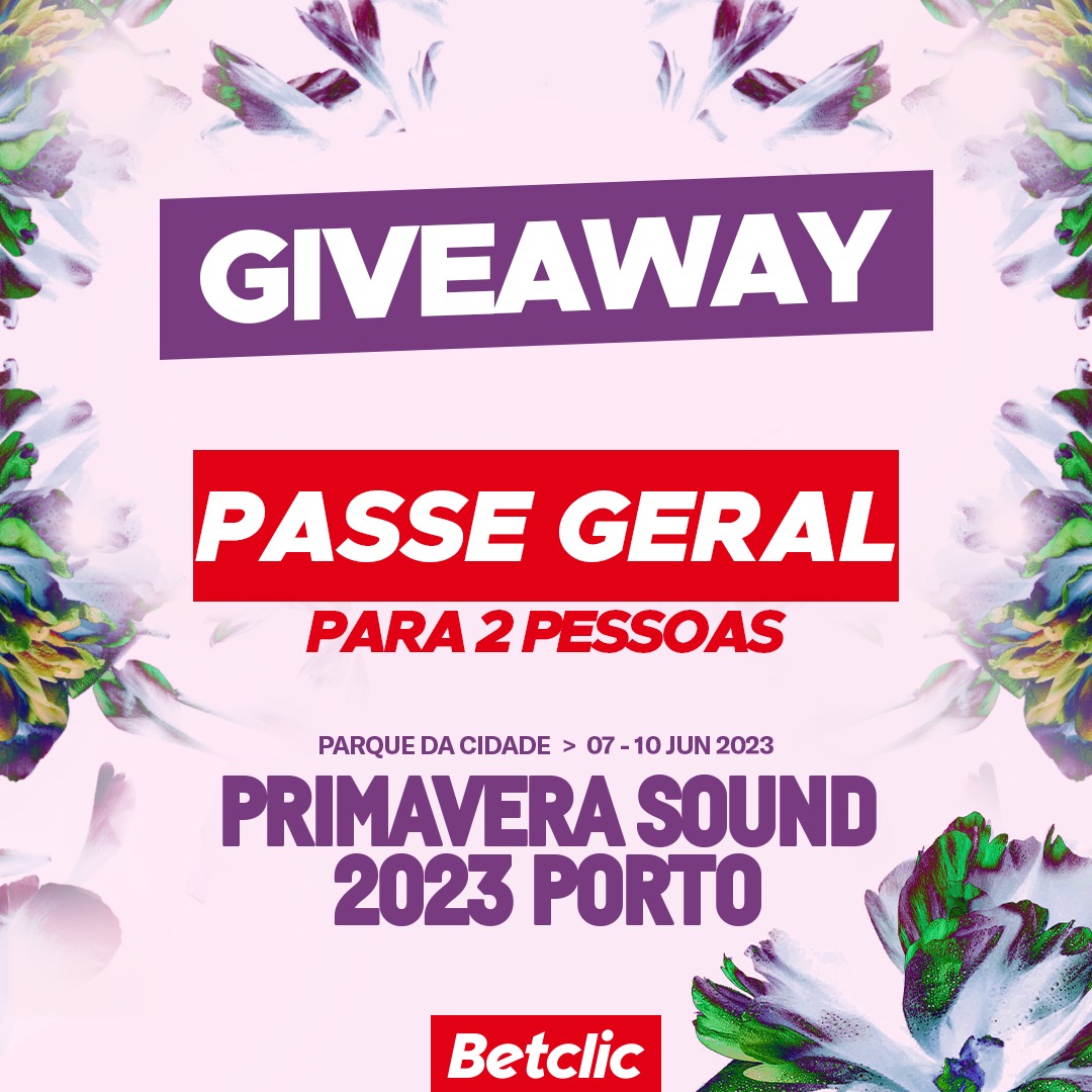 Betclic Portugal 🔞 (@betclicportugal) on Twitter photo 🌸🔥 𝗚𝗜𝗩𝗘𝗔𝗪𝗔𝗬 𝗣𝗥𝗜𝗠𝗔𝗩𝗘𝗥𝗔 𝗦𝗢𝗨𝗡𝗗 𝗣𝗢𝗥𝗧𝗢 🔥🌸 Temos 2x Passe Geral para ires ver Kendrick Lamar, Rosalía, Pet Shop Boys, Blur, Halsey e tantos outros... A Betclic faz acontecer e vais com tudo à grande!
Para participar só tens de:
- Seguir a 🌸🔥 𝗚𝗜𝗩𝗘𝗔𝗪𝗔𝗬 𝗣𝗥𝗜𝗠𝗔𝗩𝗘𝗥𝗔 𝗦𝗢𝗨𝗡𝗗 𝗣𝗢𝗥𝗧𝗢 🔥🌸 Temos 2x Passe Geral para ires ver Kendrick Lamar, Rosalía, Pet Shop Boys, Blur, Halsey e tantos outros... A Betclic faz acontecer e vais com tudo à grande!
Para participar só tens de:
- Seguir a