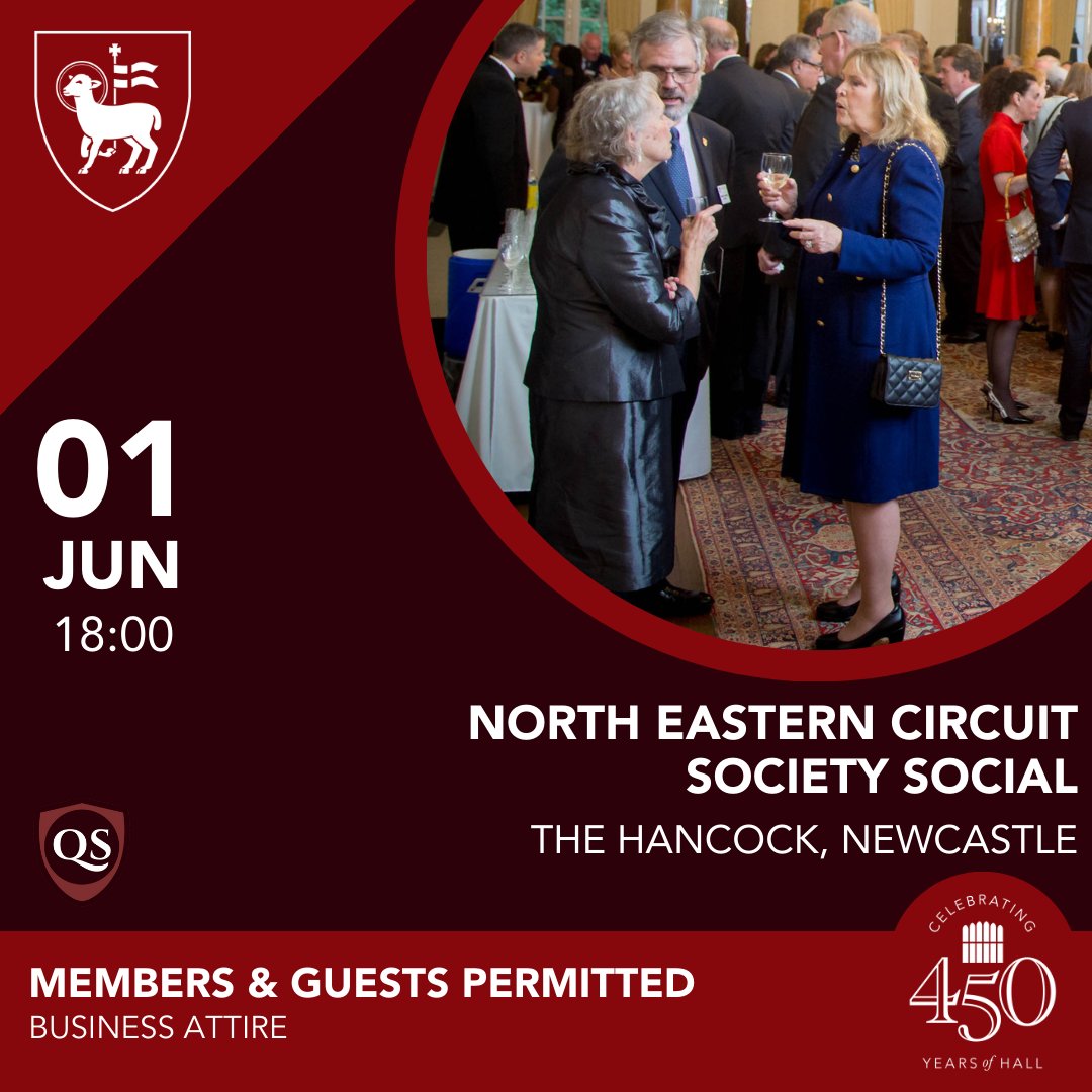The North Eastern Circuit Society are holding a social combined with a Qualifying Session for students. Come along and experience the fellowship of the Inn on Circuit, and network with colleagues in your region. Find out more and book today: loom.ly/DGwglpE