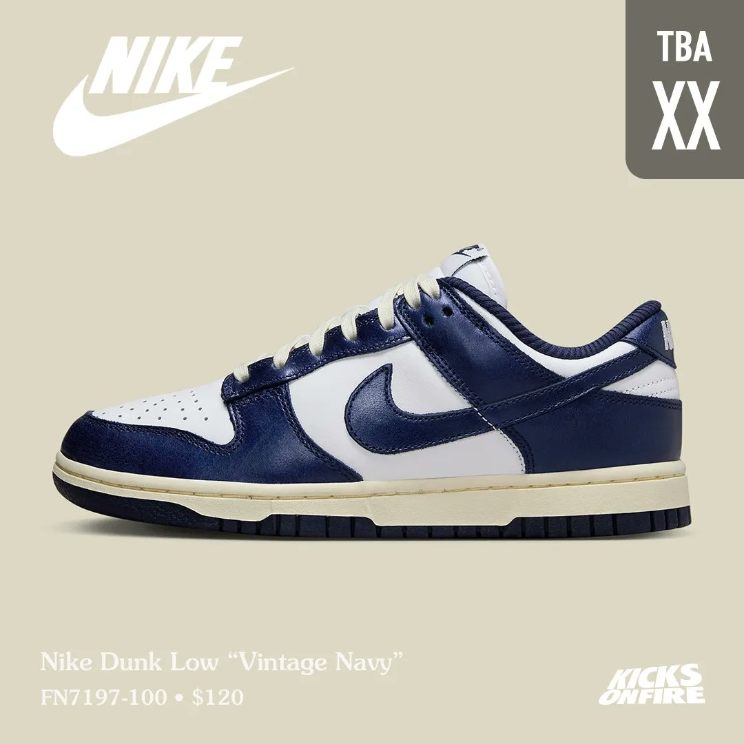 Nike Dunk Low “Vintage Navy” 💙👀 Hype for these ?