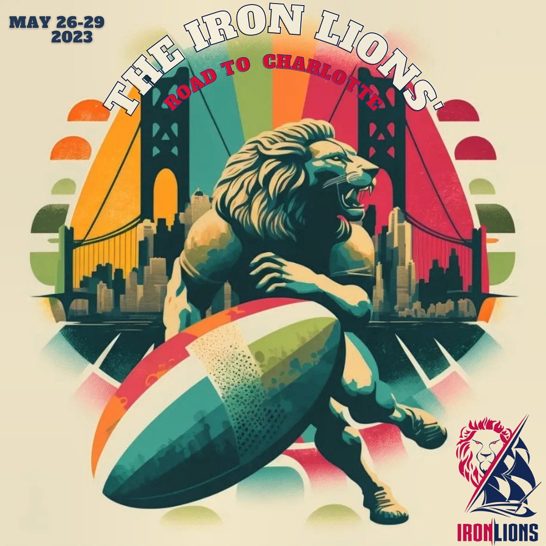Less than a week until the Iron Lions head to Charlotte,NC to compete in <a href="/IGRugby/">IGR International Gay Rugby</a> ‘s North American Cup <a href="/noramcuprugby/">IGR NorAm Cup</a> ! We’ve combined with <a href="/BostonIronsides/">Boston Ironsides RFC</a> to form a team in the third tier that will aim to win the NorAm Vase. Good luck down south!