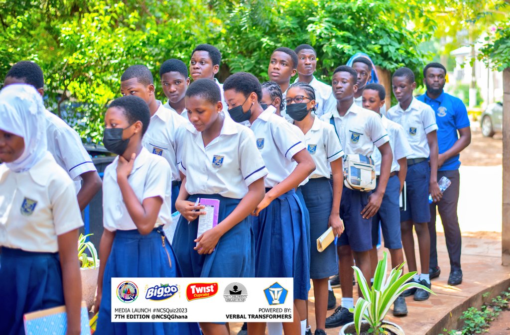 NCSQGhana's tweet photo. ARRIVAL OF SCHOOLS... Media Launch: 7TH EDITION of the NATIONAL CORE SUBJECTS QUIZ; Ghana's first-ever grandest and super exciting Junior High School Quiz on both REGIONAL and NATIONAL platforms #NCSQuiz2023 #SignificantImpacts

💡2023 NCSQuiz THEME: "YOUTH NETWORKING" #NCSQ https://t.co/sfRlb7m7od