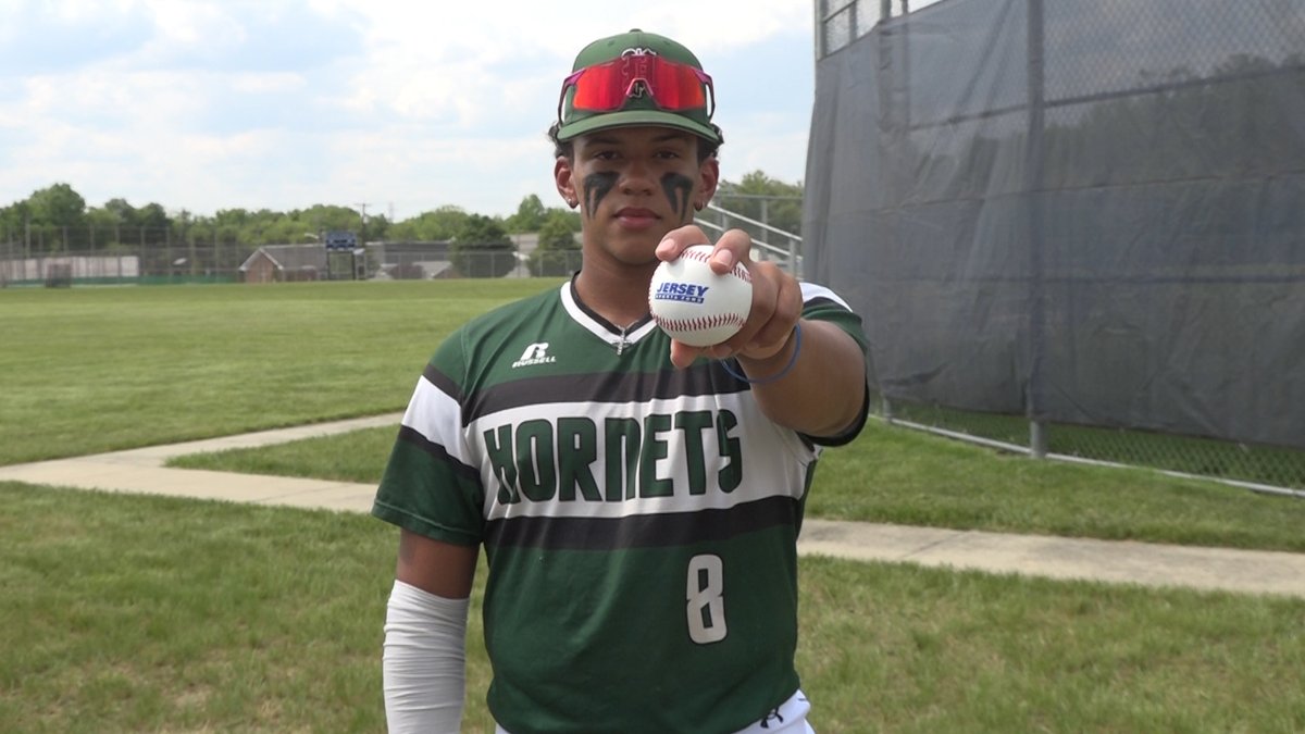 JSZ_Sports's tweet image. ⚾️ Congratulations to Pemberton's Kai Hutchins for winning the JSZ Week 5 South Jersey Baseball Game Ball! 

@kaihutxh08 tossed a complete game shutout with 13 K's and went 3-3 with a home run, a triple, and a double in Pemberton's win against Holy Cross on May 4th.