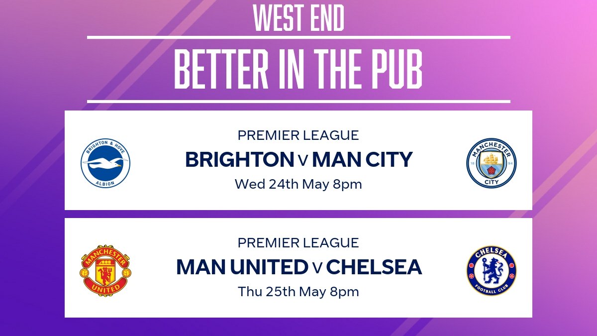 Midweek Premiership Action ⚽️
 #localpub #betterinthepub #SkySports #BTSports #PremierLeague