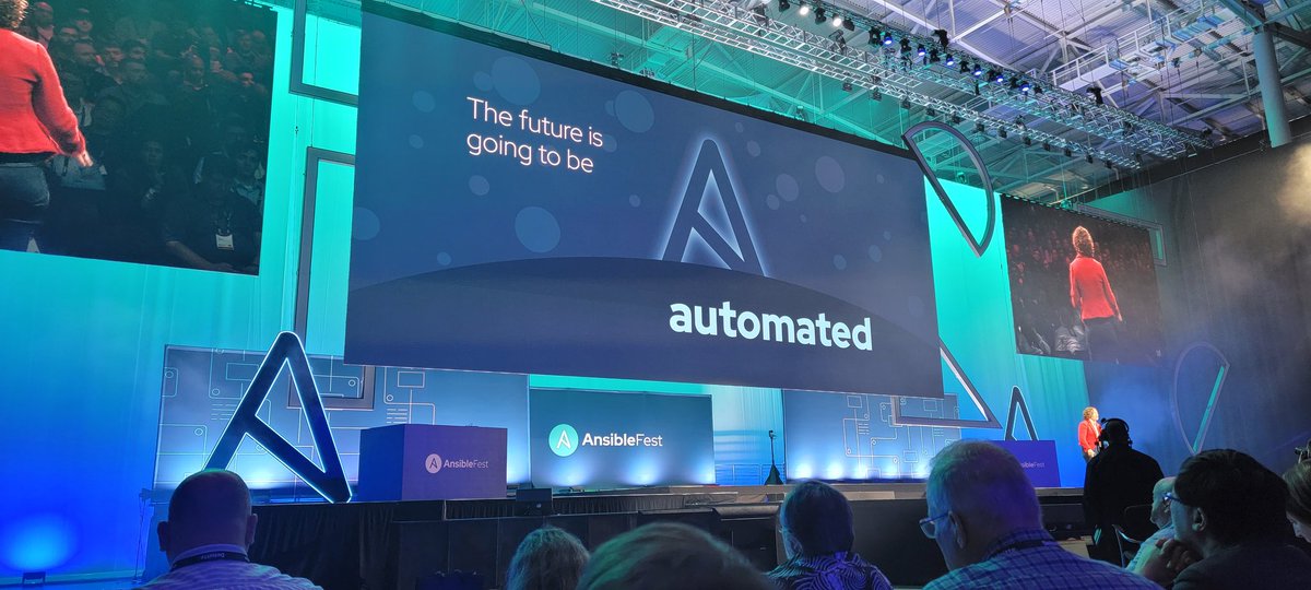 #RHSummit #AnsibleFest <a href="/RedHat/">Red Hat</a> states a critical point, looking forward to the #ansible presentation!