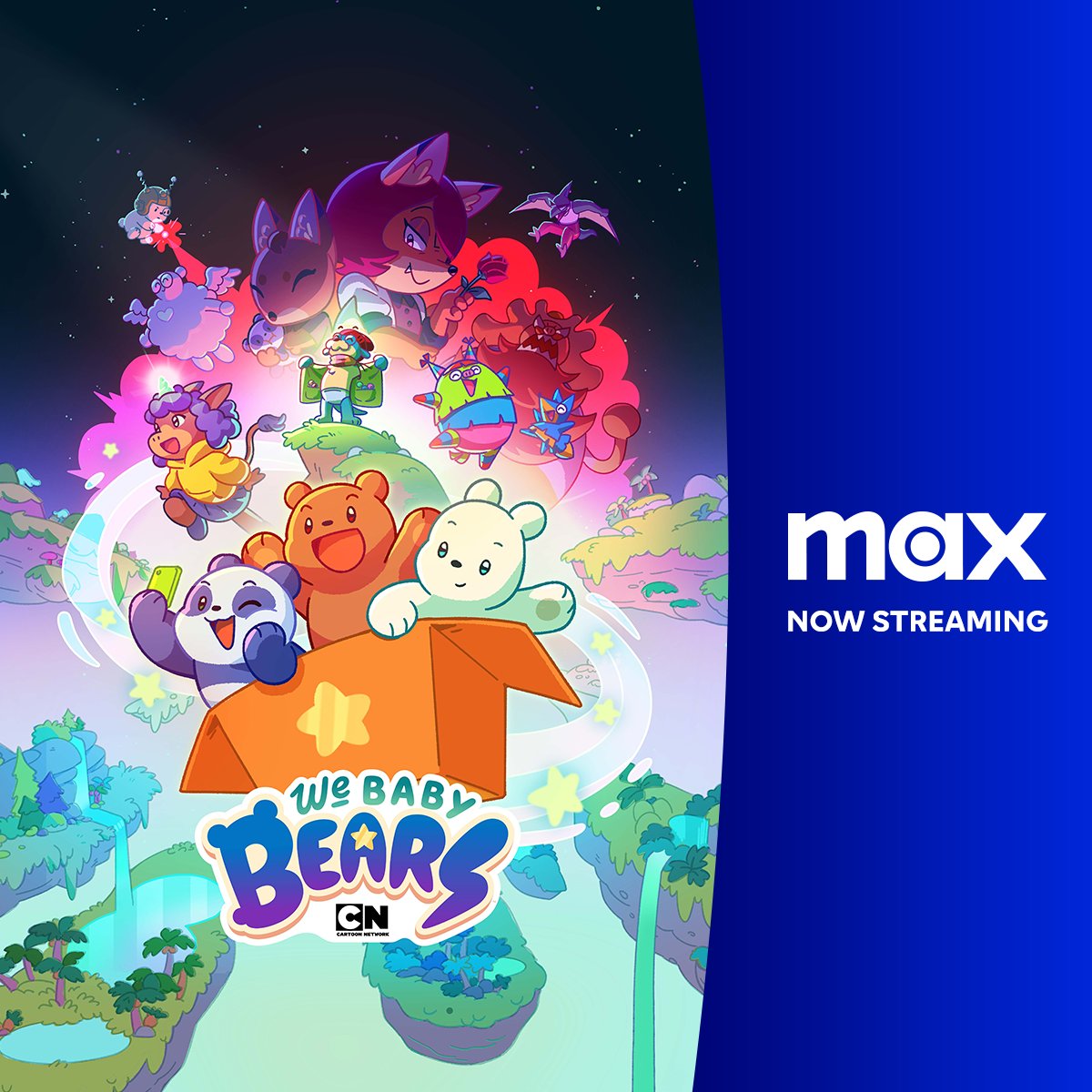 cartoonnetwork's tweet photo. The one to watch with your bros 🐻🐼🐻‍❄️ We Baby Bears is now streaming on Max.

#StreamOnMax #CartoonNetwork @StreamOnMax https://t.co/bwf9TpLkOC