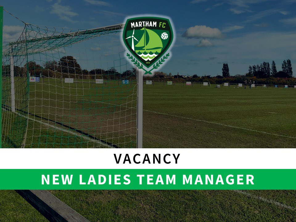 🆕 𝗩𝗮𝗰𝗮𝗻𝗰𝘆 | 𝗠𝗙𝗖 𝗟𝗮𝗱𝗶𝗲𝘀 𝗠𝗮𝗻𝗮𝗴𝗲𝗿

We’re inviting applications for the above position ⬆️

With consistent big numbers at training, we will be applying to join the <a href="/NWGFL/">NWGFL</a>.

Email mfc250club@gmail.com to apply or DM for more info 📥

Please share! 🙏 

#LTG⚽️💚