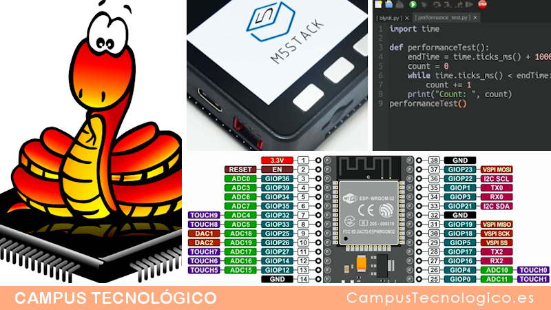 MICROPYTHON. Ha nacido una nueva manera de programar microcontroladores. 

¿Te gustaría aprender a programar en MicroPython? Este es tu curso cursomicropython.es

#CampusTecnológico #Formación #Programación #MicroPython