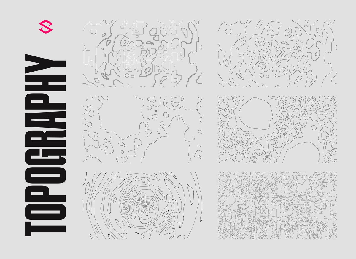 For my graphic designers,

I was creating some topography patterns/textures so I thought I'd share some for free. 

I wanted to try different iterations rather than the usual geography print.

Vector &amp; PSD - bit.ly/Sesos_Typograp…