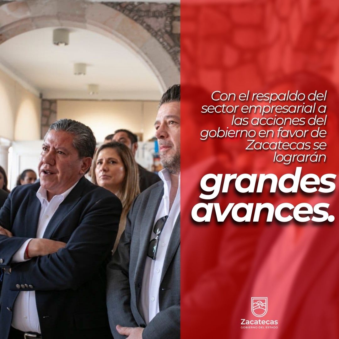 PEDZac's tweet photo. Atendiendo el Eje Tractor Industria, plasmado en el #PED, el Gobernador @DavidMonrealA refrendó ante empresarios, sectores productivos, promotores culturales y otros, su decisión de trabajar juntos en una visión de desarrollo económico que lleve al estado al #BienestarYProgreso. https://t.co/e9I0JxZvvI