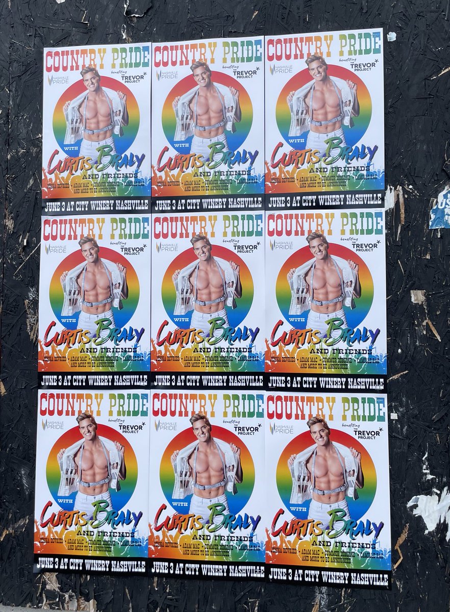 Calling ALL #gays in #Nashville 🌈 June 3 <a href="/CityWineryNSH/">CityWineryNSH</a> <a href="/CurtisBraly/">Curtis Braly</a> &amp; Friends - supporting #trevorproject 🌈🙏🌈🙏🌈🙏🌈🙏🌈💖🌈🙏let’s show the love of the #LGBTQ #community 💋✨💖🌈✨💋 #drag #rainbowhilton #slay #suicide 💕