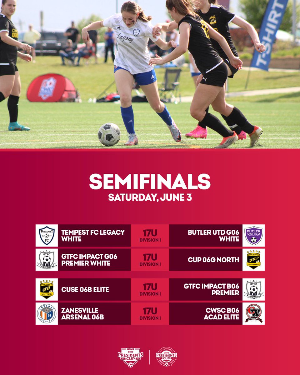 theohiosoccer's tweet photo. 17U Semifinals #CLAIMtheCUP https://t.co/9OsuYEY6fi