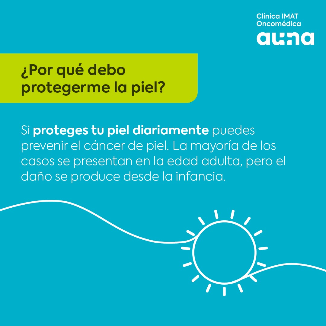 En el #DíaMundialDelMelanoma te invitamos a proteger tu piel de los rayos UV⛱️ para prevenir esta y otras enfermedades asociadas a la exposición solar.