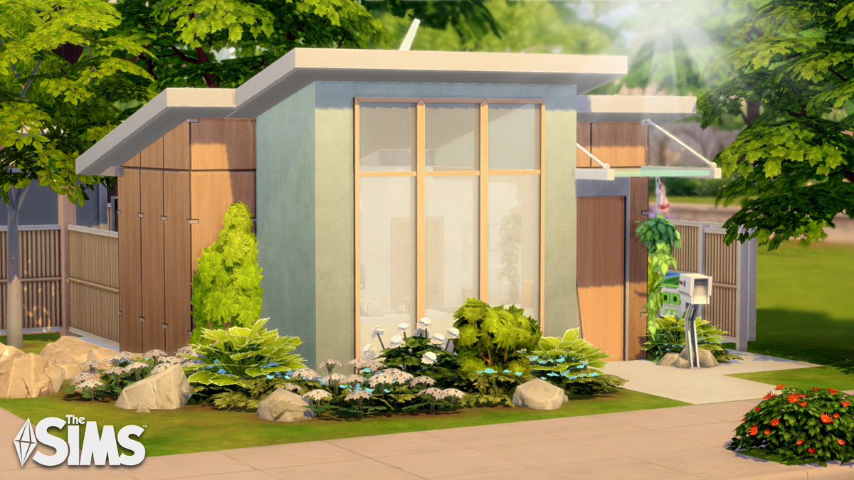 Modern Micro Home 🎬 is a micro home for a single sim with an outdoor cinema for the #honeymaybdayshell

🩶 Origin ID: michaelasimsyt
🩶 Speed build: youtu.be/I2Is_N9968s

#TheSims4 #ShowUsYourBuilds #SimsCreatorsCommunity @TheSims