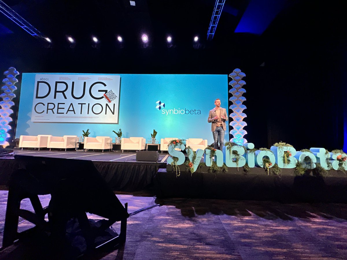 Creating drugs at the speed of Ai! ⁦<a href="/abscibio/">Absci</a>⁩  ⁦<a href="/SynBioBeta/">SynBioBeta</a>⁩ ⁦<a href="/SeanRMcClain/">Sean McClain</a>⁩