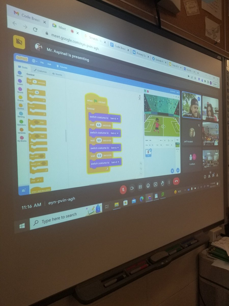 MrsDWatson7's tweet photo. My grade 2/3 class completed session #1 with #CodeBreaker @McMenemyTweets and @mraspinall. Thank you for this amazing opportunity for our kids to practice coding, they had an absolute blast. We can't wait for session #2! #PVNCCDSB #PVNCLEARNS https://t.co/9RVa5lOtyH
