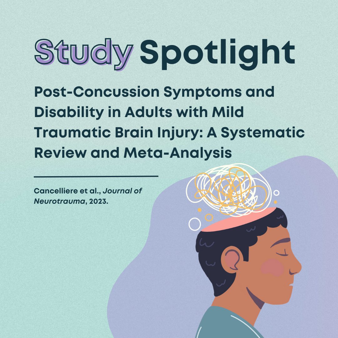 cairncrosslab's tweet image. #StudySpotlight ✨ How common are long-term symptoms &amp;amp; disability after mTBI/concussion? 

A systematic review by Cancelliere &amp;amp; colleagues @silverberg_lab examined the prevalence of PCS &amp;amp; disability after mTBI in adults. 

Here is what they found: 🧵