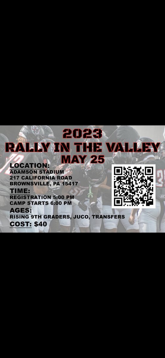 2 days until the Rally. Sign up, Compete, Earn it!!!