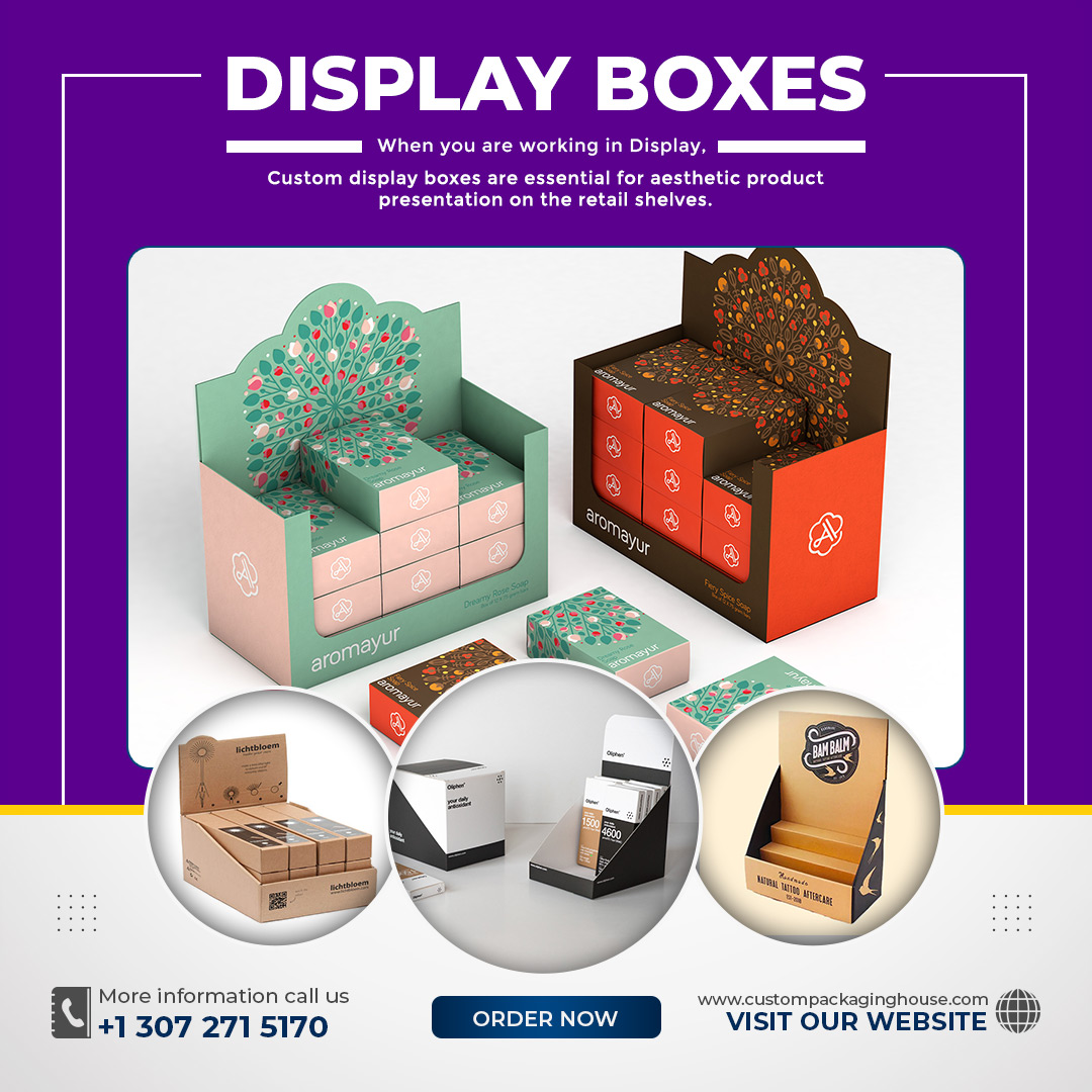 custompackhouse's tweet image. Put your products in the spotlight with our custom display boxes! Perfect for showcasing your merchandise &amp;amp; attracting customers.

Contact us today to create your own unique display box design.

#DisplayBoxes #ProductShowcase #PremiumPackaging #CustomPackagingHouse #PackagingUSA